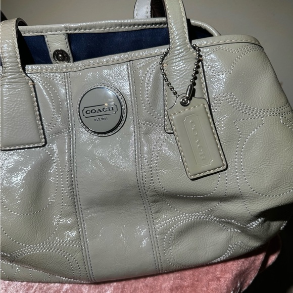 Coach bag gray patten leather - Picture 5 of 12